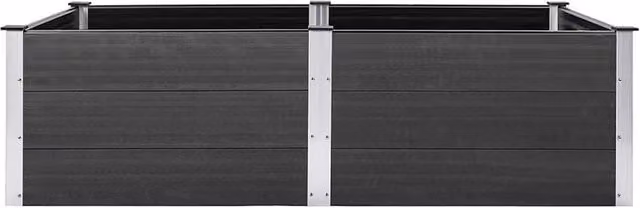 Berkfield Home Garden Grey WPC Raised Bed W/D/H: 200 x 100 x 54 cm – 1