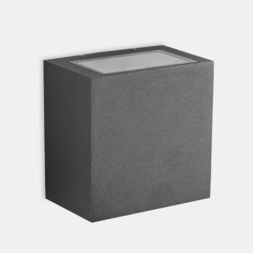 Netlighting Afrodita Outdoor LED Up and Down Wall Light, Grey, 19.3W, 4000K, IP66, Dimmable