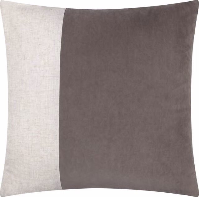 Make It A Home Modern Soft-Washed Square Velvet Cushion in Beige, Brown or Grey