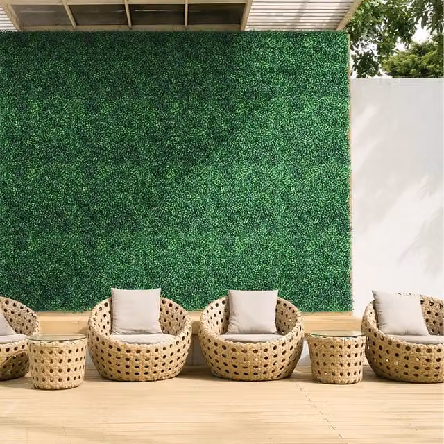 Lifeideas 6-Piece Rectangular Decorative Artificial Green Plant Wall Panels