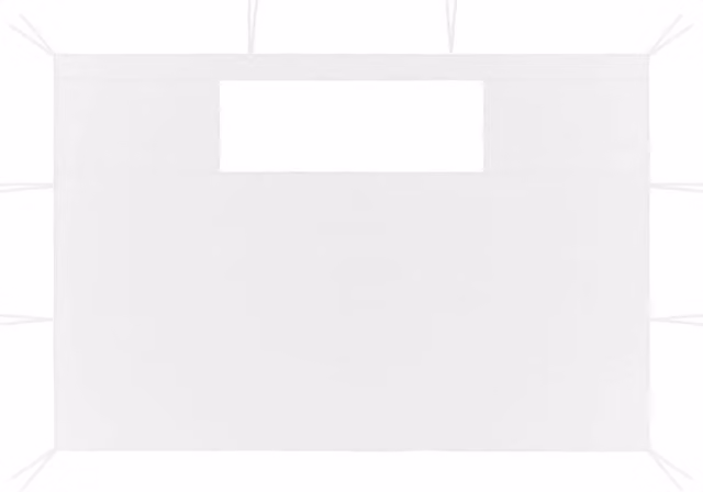 Berkfield Home Gazebo Sidewalls with Windows, 2 Piece Set, White