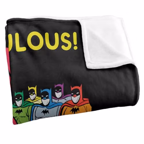 Warner Bros. Batman Super Soft Fleece Throw Blanket, Multicolour, W: 91.44 cm x L: 147 cm – 2