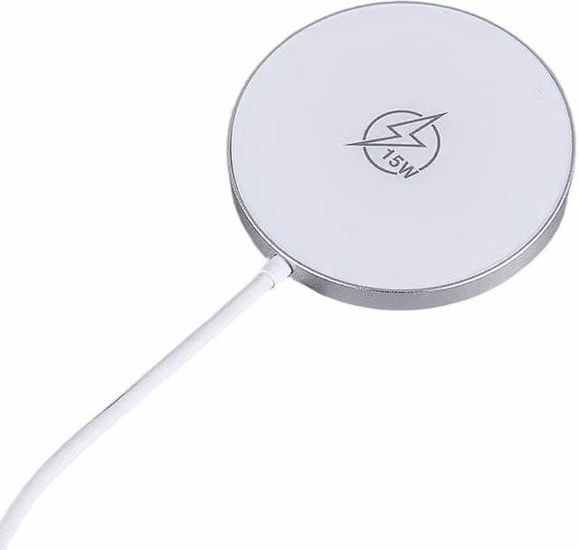 Livingandhome Aluminium Alloy Magnetic Charging Pad - Silver