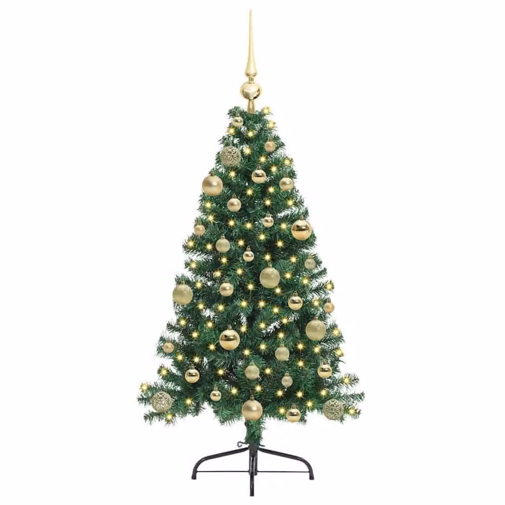 Berkfield Home Pre-lit Artificial Christmas Tree in Green, Height: 120 cm – 3