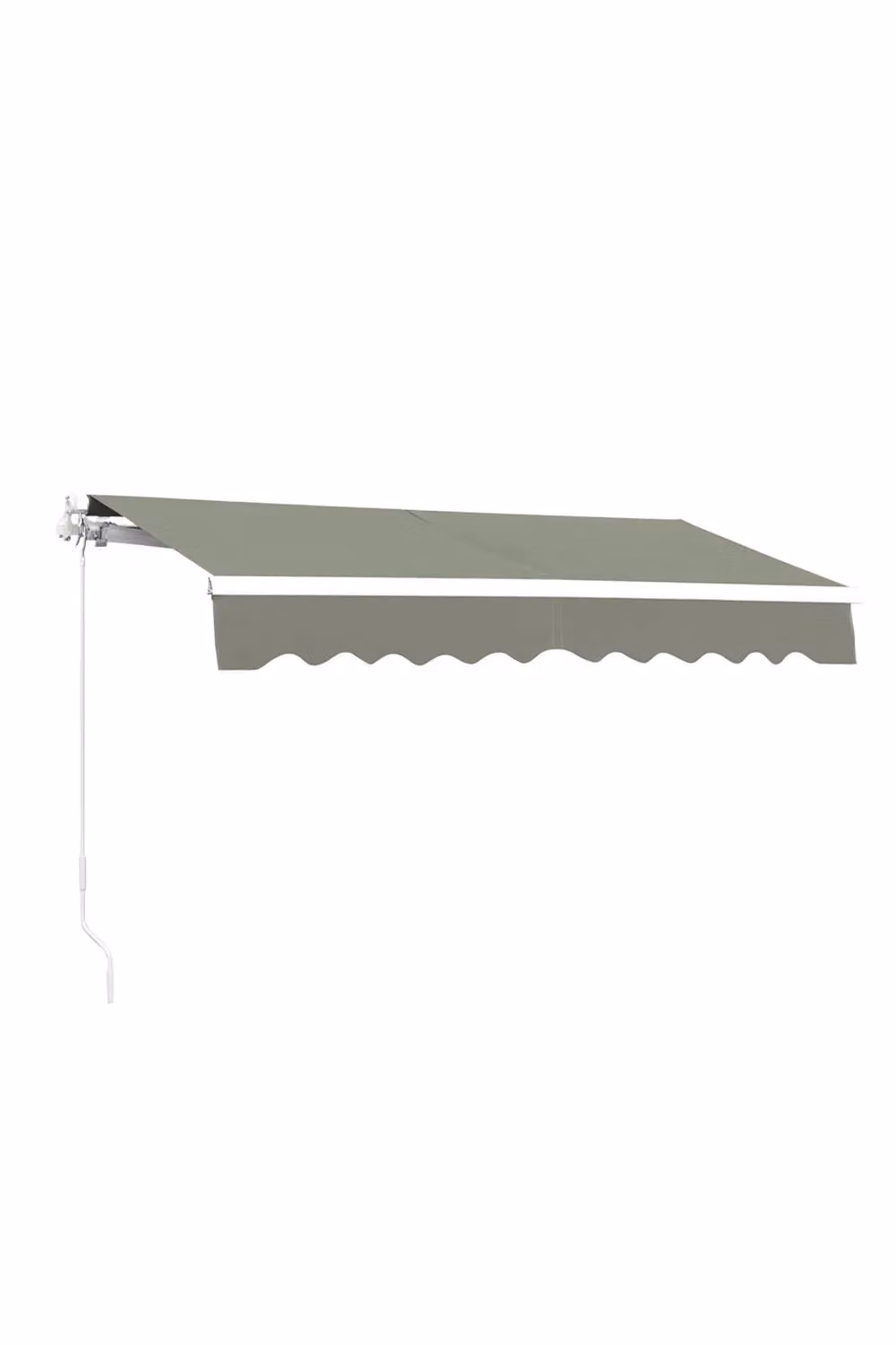 Living and Home Grey Window and Door Awning Canopy with Aluminium Brackets and Polyester Fabric – 5