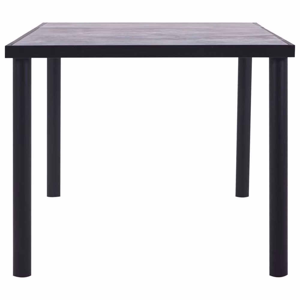 Berkfield Home Modern Rectangular Dining Table in Black and Grey MDF, W/D/H: 200 x 100 x 75 cm – 2