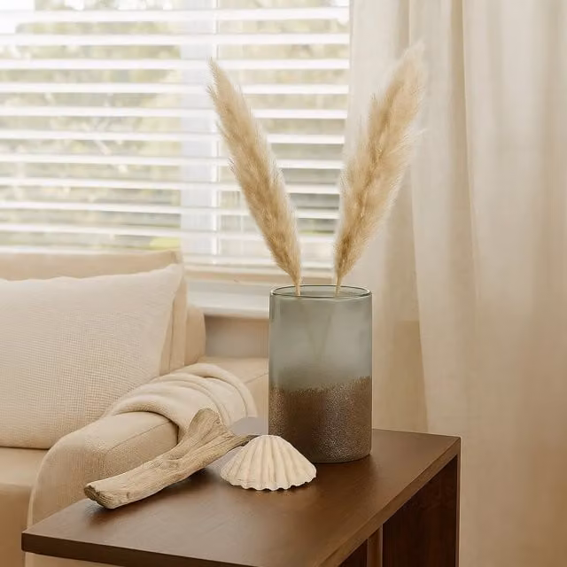 Interiors by Premier Nixon Stoneware Vase in Black, Grey or Transparent