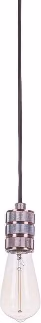 Netlighting Modern Hanging Pendant Lamp Holder in Red Copper with 1 x E27 Socket