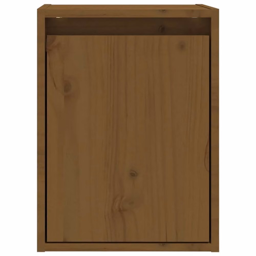Berkfield Home Set of 2 Wall Cabinets in Honey Brown Solid Pine Wood, W/D/H: 30 x 30 x 40 cm – 4