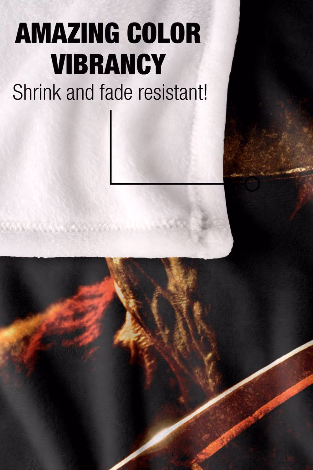 Warner Bros. A Nightmare On Elm Street 2010 Coming For You Silky Touch Polyester Blanket in Multicolour and Black, Extra Large – 4