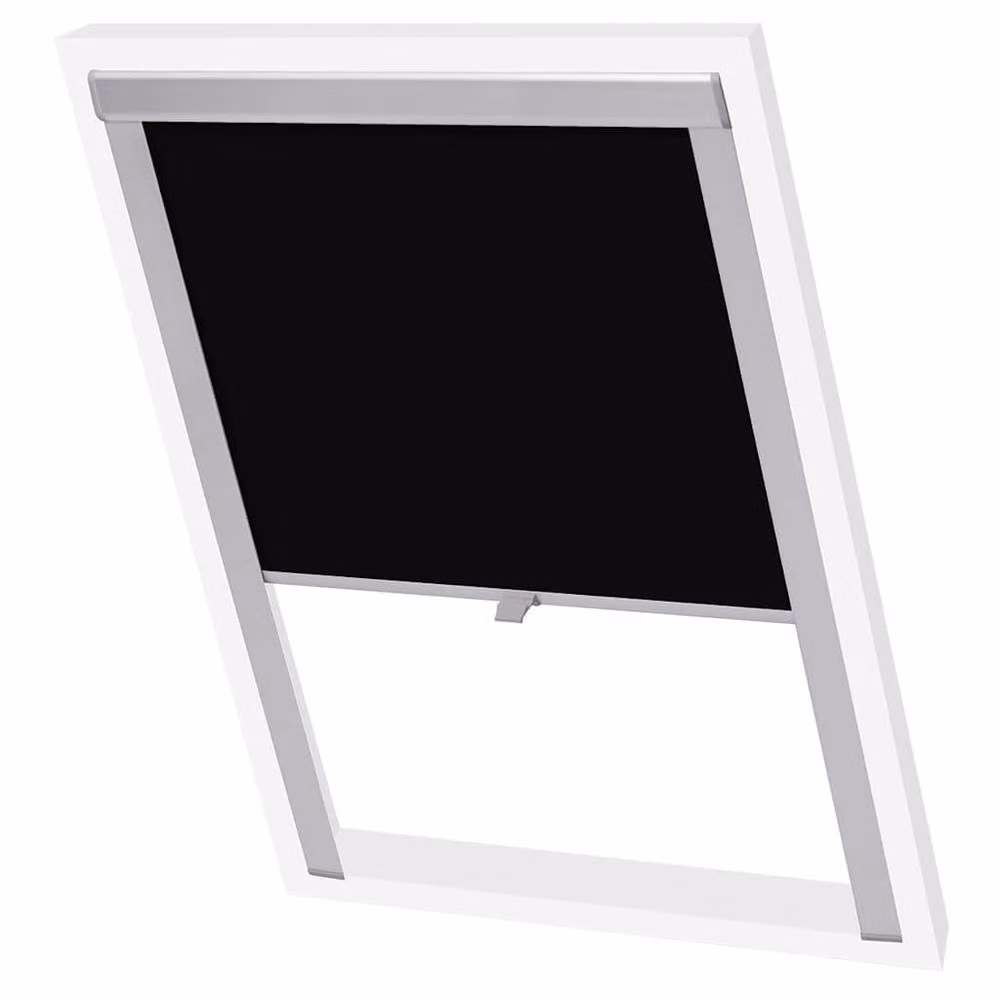 Berkfield Home Blackout Roller Blinds in Black M08/308 – 2
