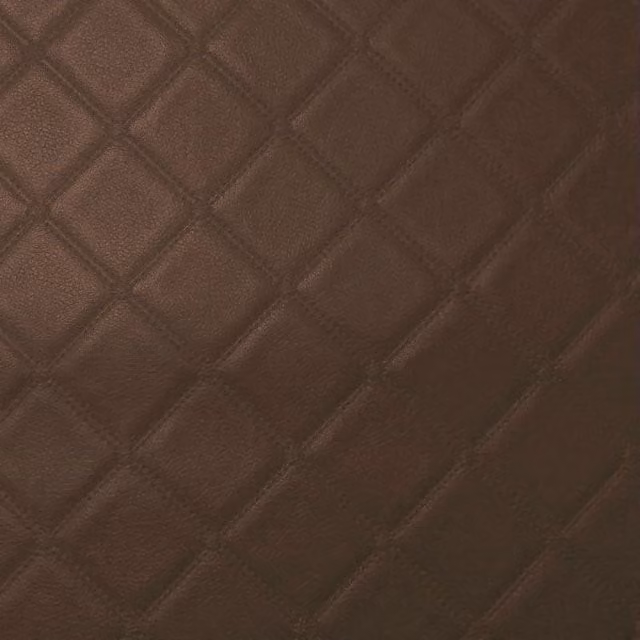 Terrys Trellis Embossed Vinyl Upholstery Fabric in Brown