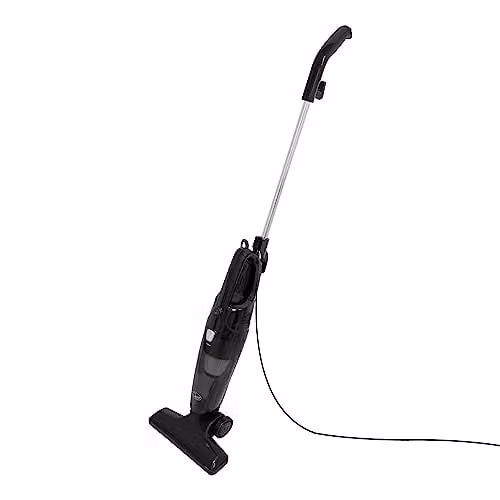 Quest 44839 2-in-1 Bagless Vacuum Cleaner, Black, 600W with HEPA Filter