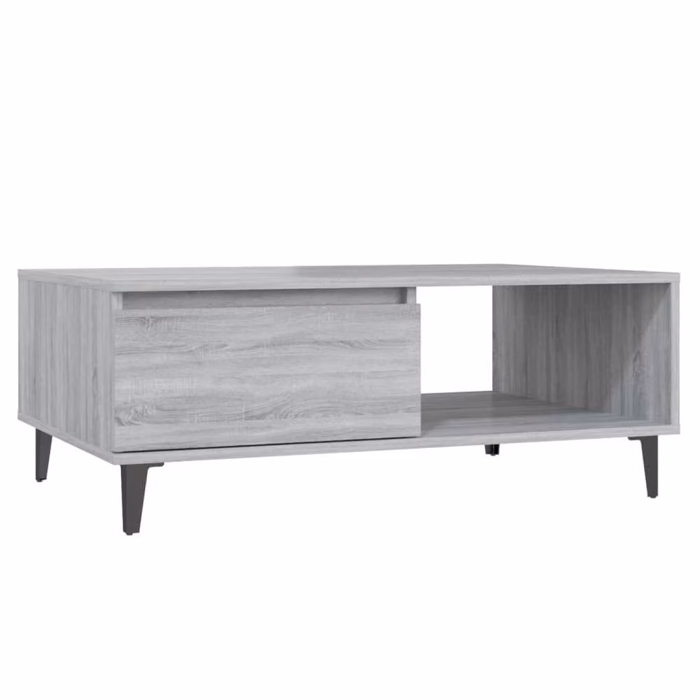 Berkfield Home Modern Grey Sonoma Coffee Table, W/D/H: 90 x 60 x 35 cm – 2