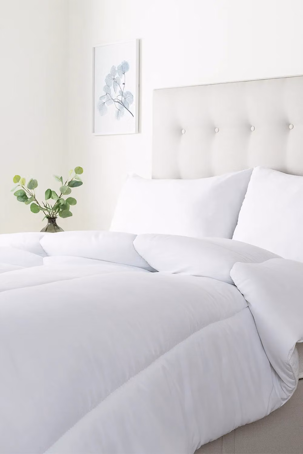 Slumberdown Cosy Nights Single 10.5 Tog Duvet and 2 Pillows Set in White, W/H: 135 x 200 cm – 4