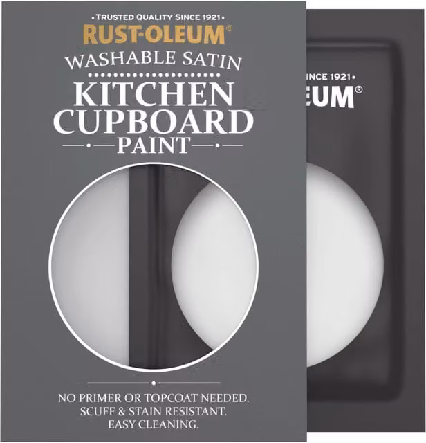 Rust-Oleum Kitchen Cupboard Satin Finish Tester Sachet, Library Grey, 10ml