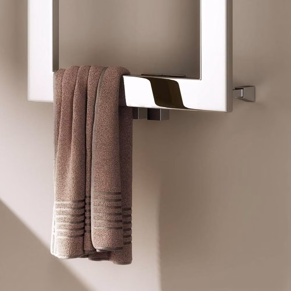 Bathroom Kingdom Square Stainless Steel Designer Heated Towel Rail, Silver, W/D/H: 45 x 45 x 45 cm – 2