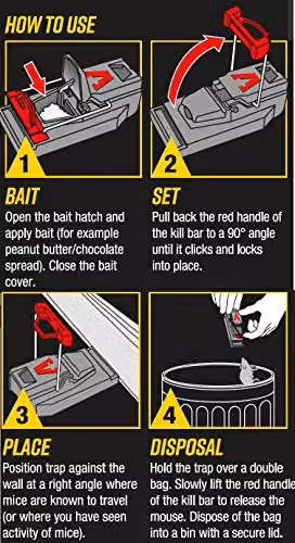 Deadfast Quick Kill Mouse Trap Twin Pack, Black – 6