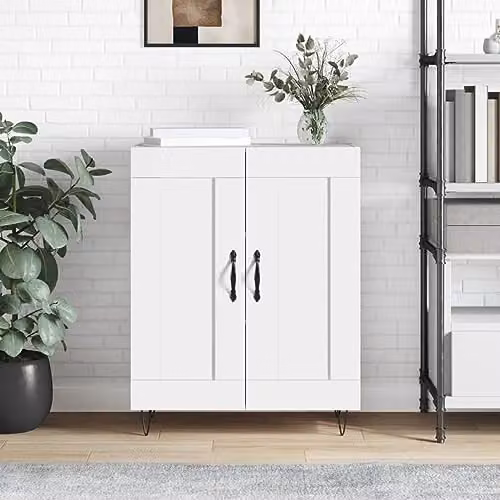 vidaXL Classic Sideboard in White, W/D/H: 69.5 x 34 x 90 cm – 2