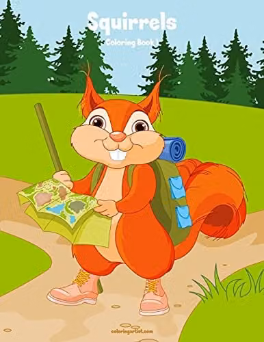 Squirrels Colouring Book 1: Volume 1 for Children, Multicolour