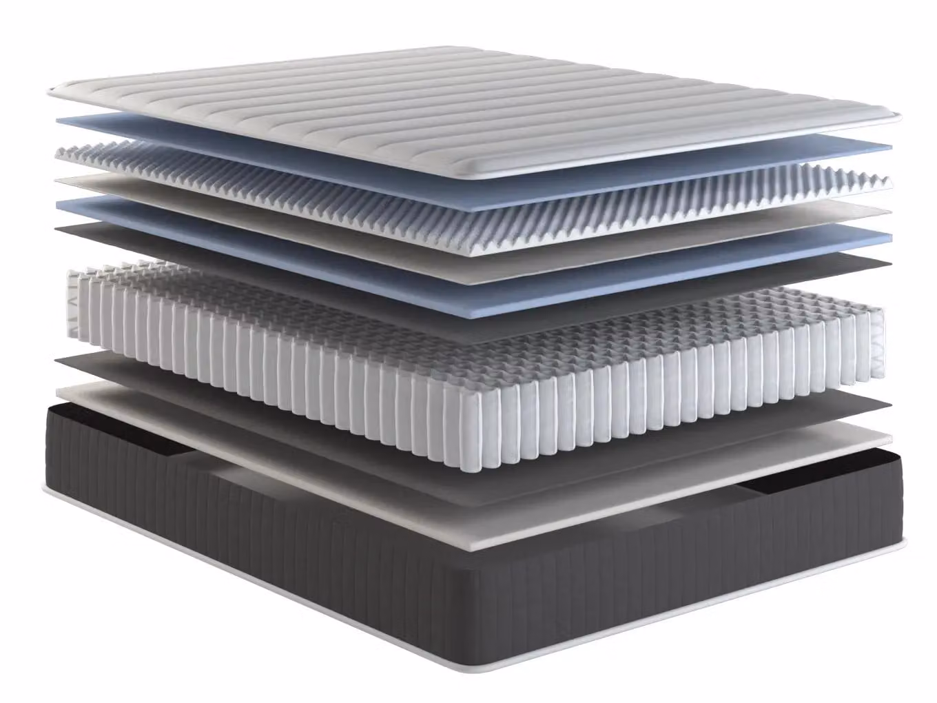 Arthur Sleep Cool Pocket Gel Foam Hybrid Medium Firm Mattress in White, W/D/H: 90 x 200 cm – 4