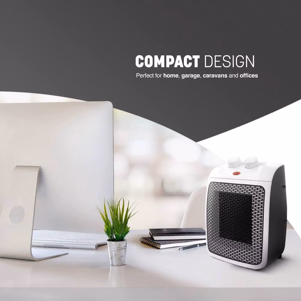 Keplin 2000W Ceramic Desk Fan Heater in White – 5
