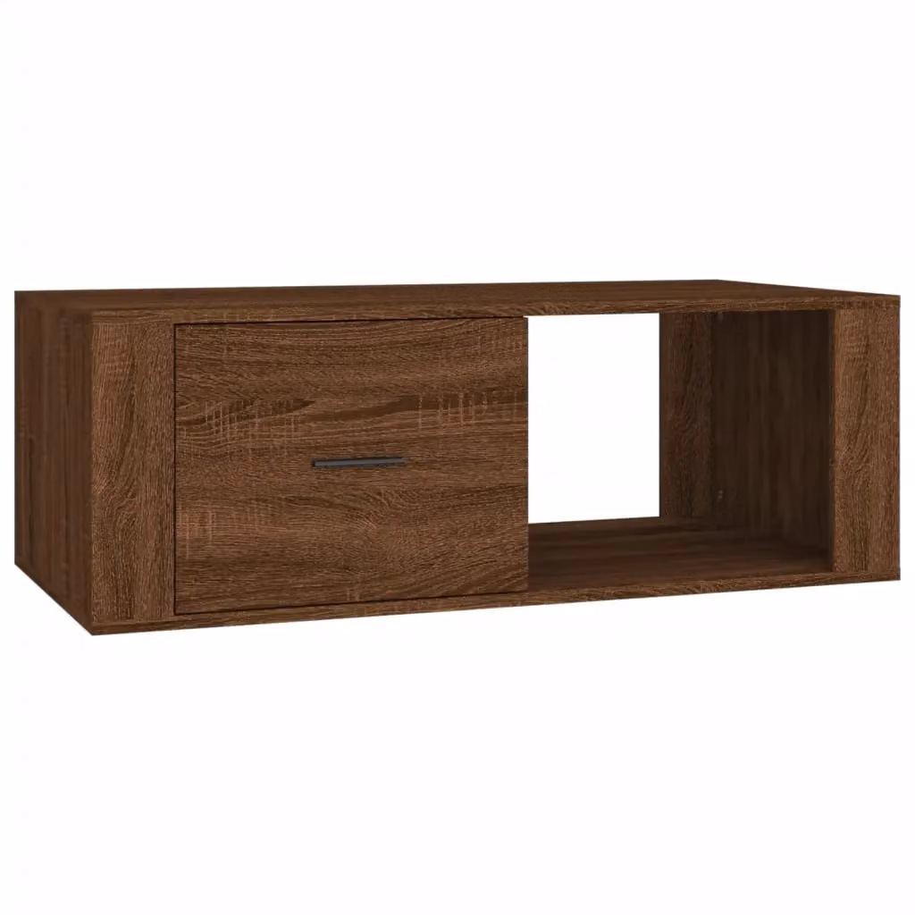 Berkfield Home Brown Oak Coffee Table, W/D/H: 100 x 50.5 x 35 cm – 2
