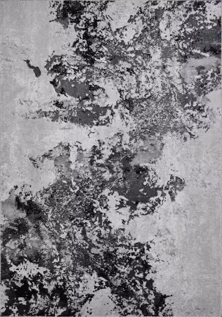 Desire Rugs Serenity Modern Abstract Area Rug in Black, W: 200 cm, D: 290 cm