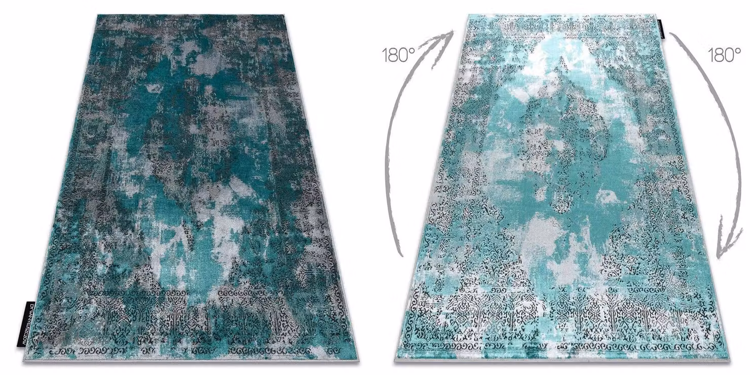 RugsX De Luxe Abstract Green Polyester Rug, W: 200 cm, D: 290 cm – 2