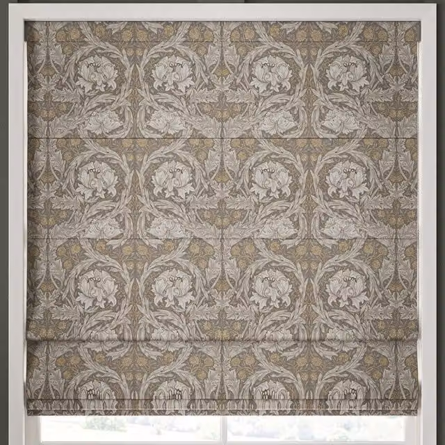 William Morris At Home African Marigold Made to Measure Blackout Roman Blind in Limestone Multicolour