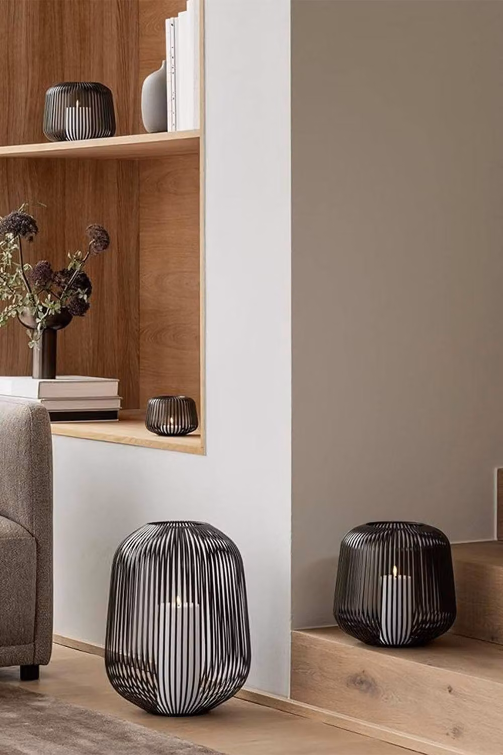 Blomus Lito Large Lantern Candle Holder in Black – 4