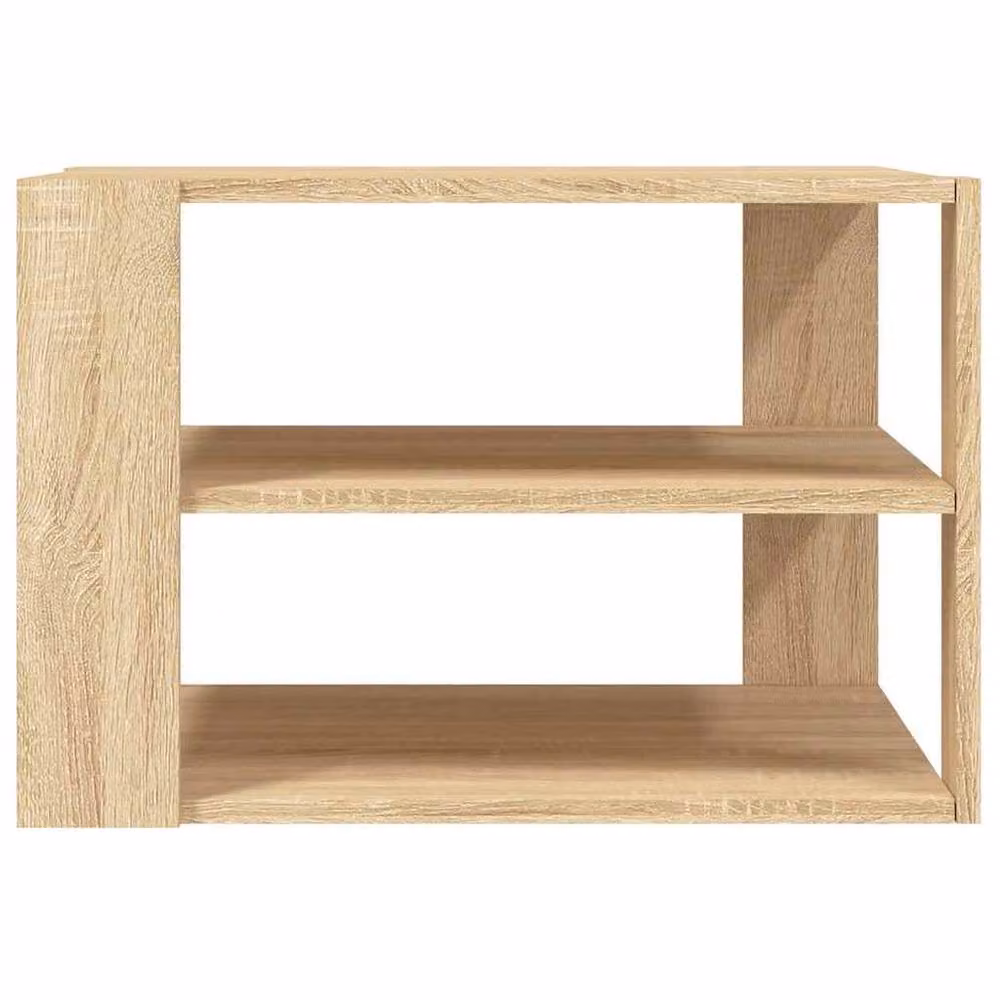Berkfield Home Sonoma Oak Decorative Coffee Table in Light Tan Beige, W/D/H: 59.5 x 59.5 x 40 cm – 3