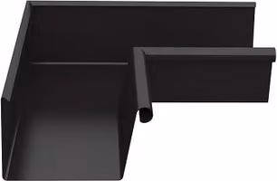 Lindab Rectangular Steel Gutter Internal Angle 90, 140mm, Coffee Brown