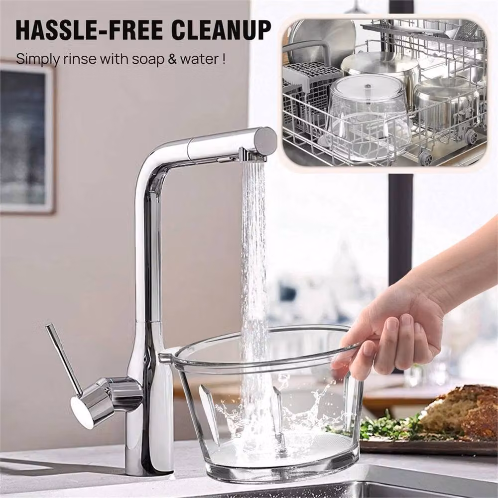 SPETLEK 2L Multi-Purpose Food Processor and Meat and Spice Grinder in Clear Glass and Stainless Steel – 2