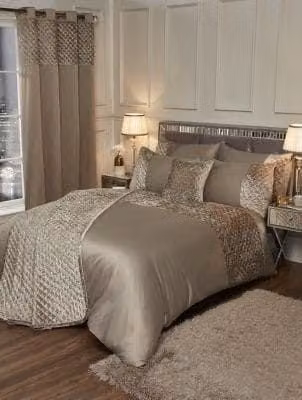 New Edge Blinds Elysium Duvet Set in Brown, King Size