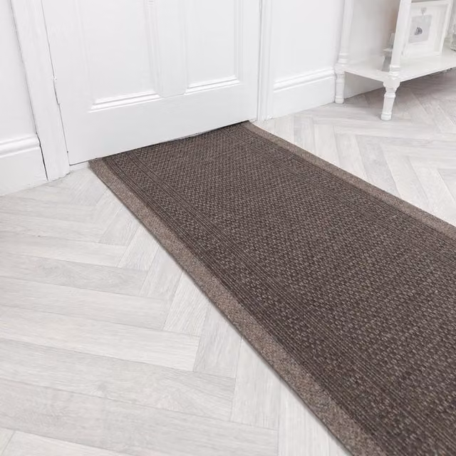 runrug Aztec Long Hallway Carpet Runner, Light Brown, W/L: 66 x 420 cm – 1