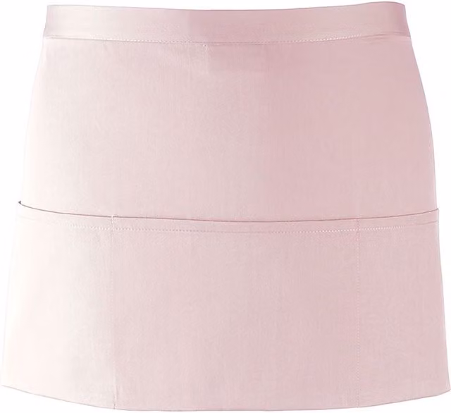 Premier Women's 3 Pocket Poly-Cotton Workwear Apron in Pink