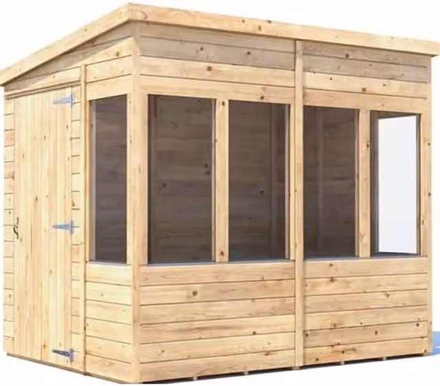 Dunster House Potting Shed Roof in Brown, 6x8ft