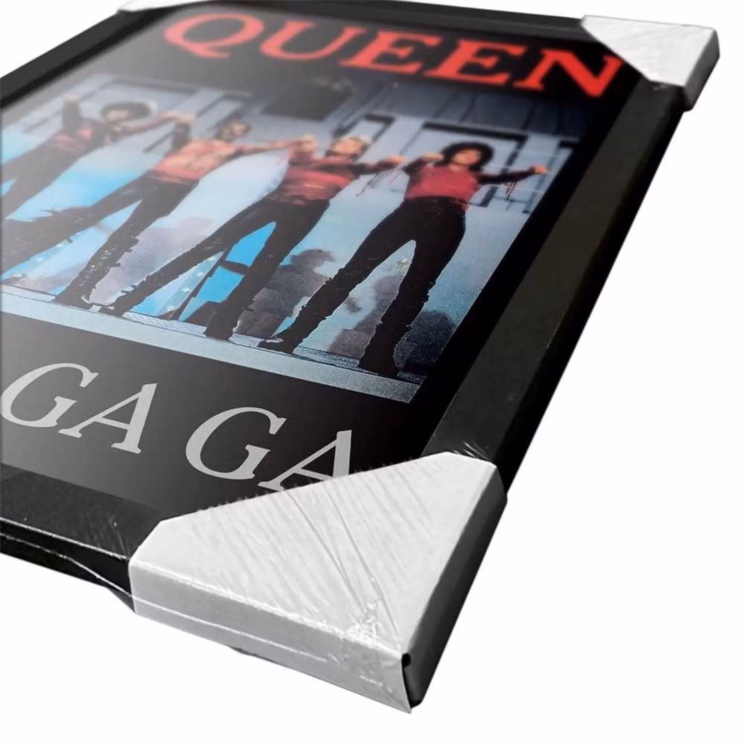 Queen Radio Ga Ga Framed Typography Poster in Black, W: 40 cm, H: 30 cm – 3