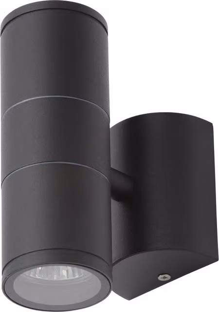 Litecraft Irela Modern Up and Down Outdoor Wall Light in Anthracite