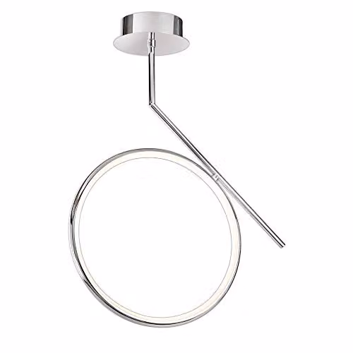 Netlighting Olimpia LED Ceiling Light, 25W, 3000K Warm White, 1875lm, Chrome – 1