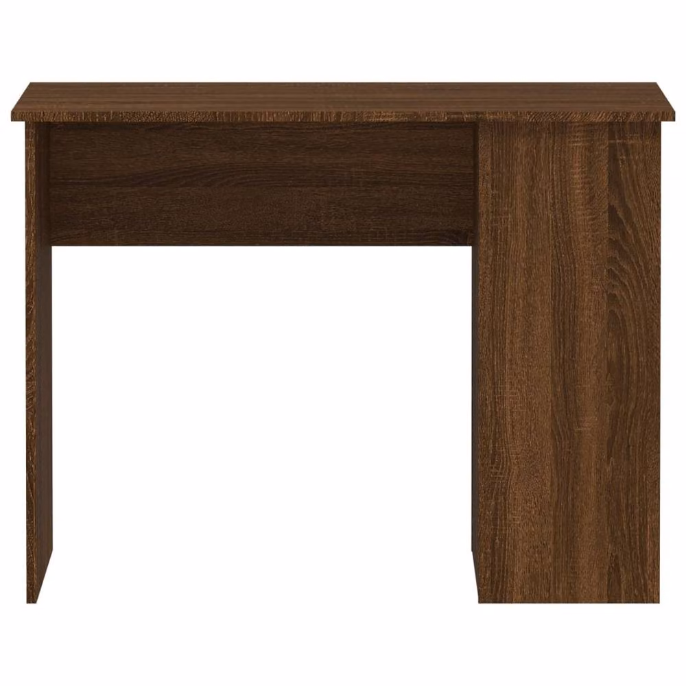 Berkfield Home Computer Desk in Brown Oak, W/D/H: 100 x 55 x 75 cm – 4