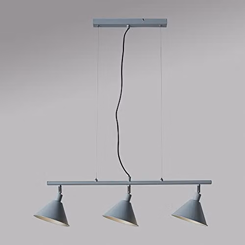 ValueLights Brisner Modern Grey Metal Cone Suspended Ceiling Light with Adjustable Pendant Design – 2