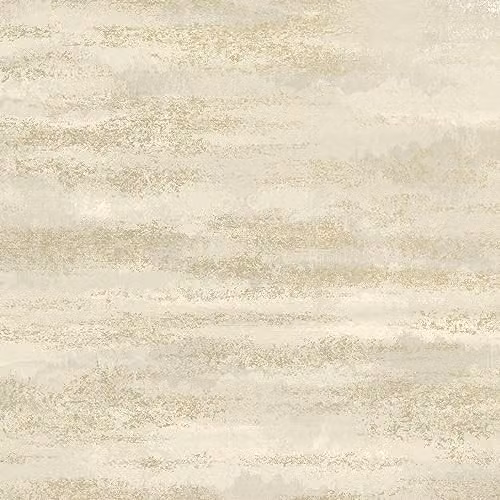 Holden Decor Haze Cream Metallic Reflective Concrete Plain Wallpaper
