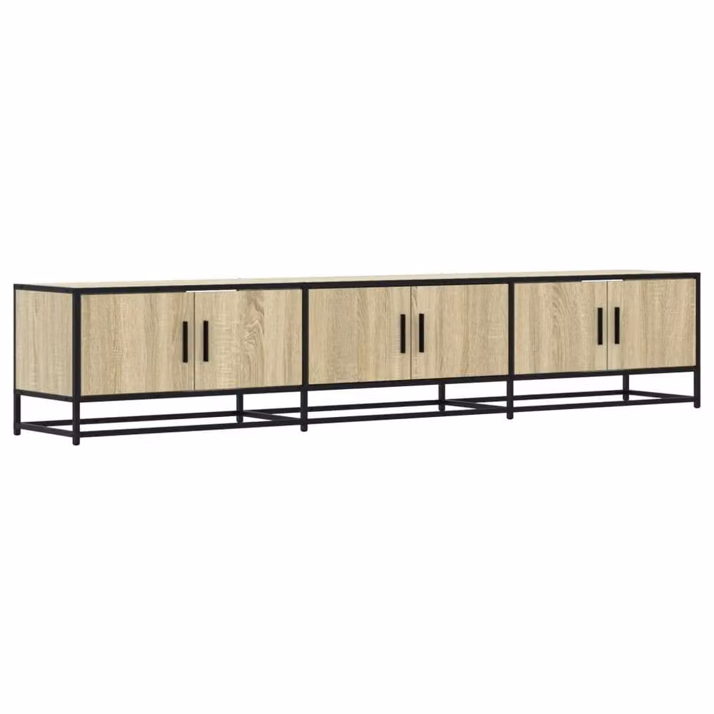 Berkfield Home Sonoma Oak TV Cabinet in Brown, W/D/H: 210 x 35 x 41 cm – 2