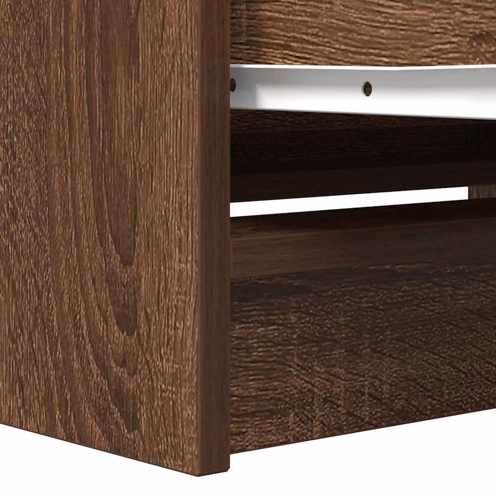 Berkfield Home Brown Oak TV Cabinet, W/D/H: 80 x 35 x 54 cm – 7