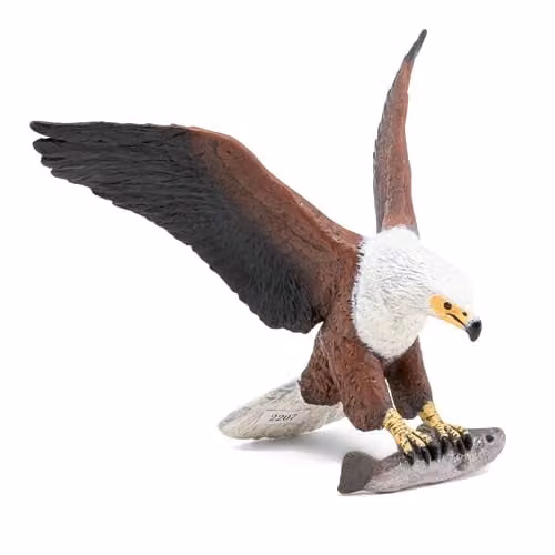 Papo Wild Life Collection African Fish Eagle Realistic Figure in Multicolour and White