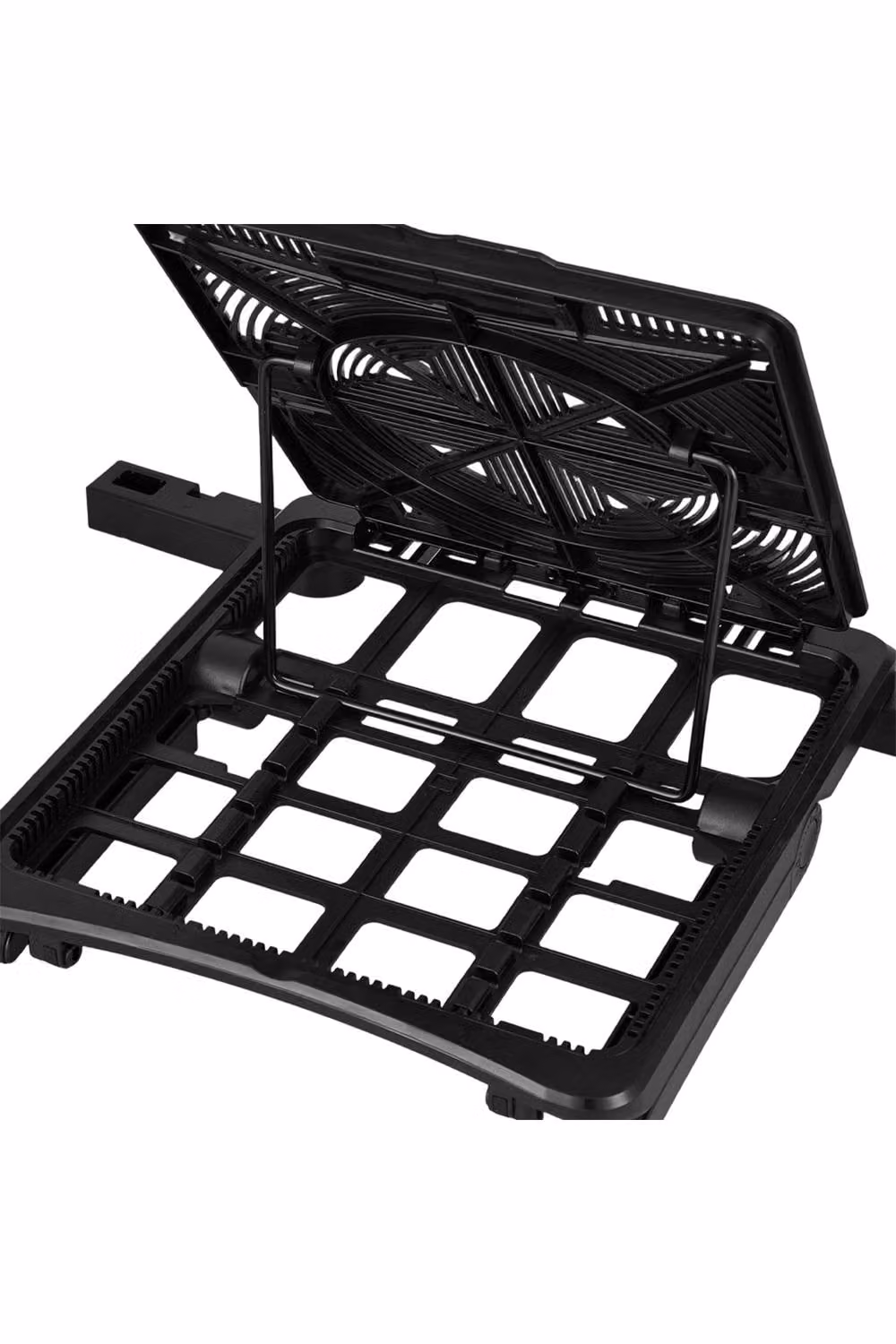 Living and Home Adjustable Ergonomic Laptop Stand with Phone Holder and Ventilation in Black – 6