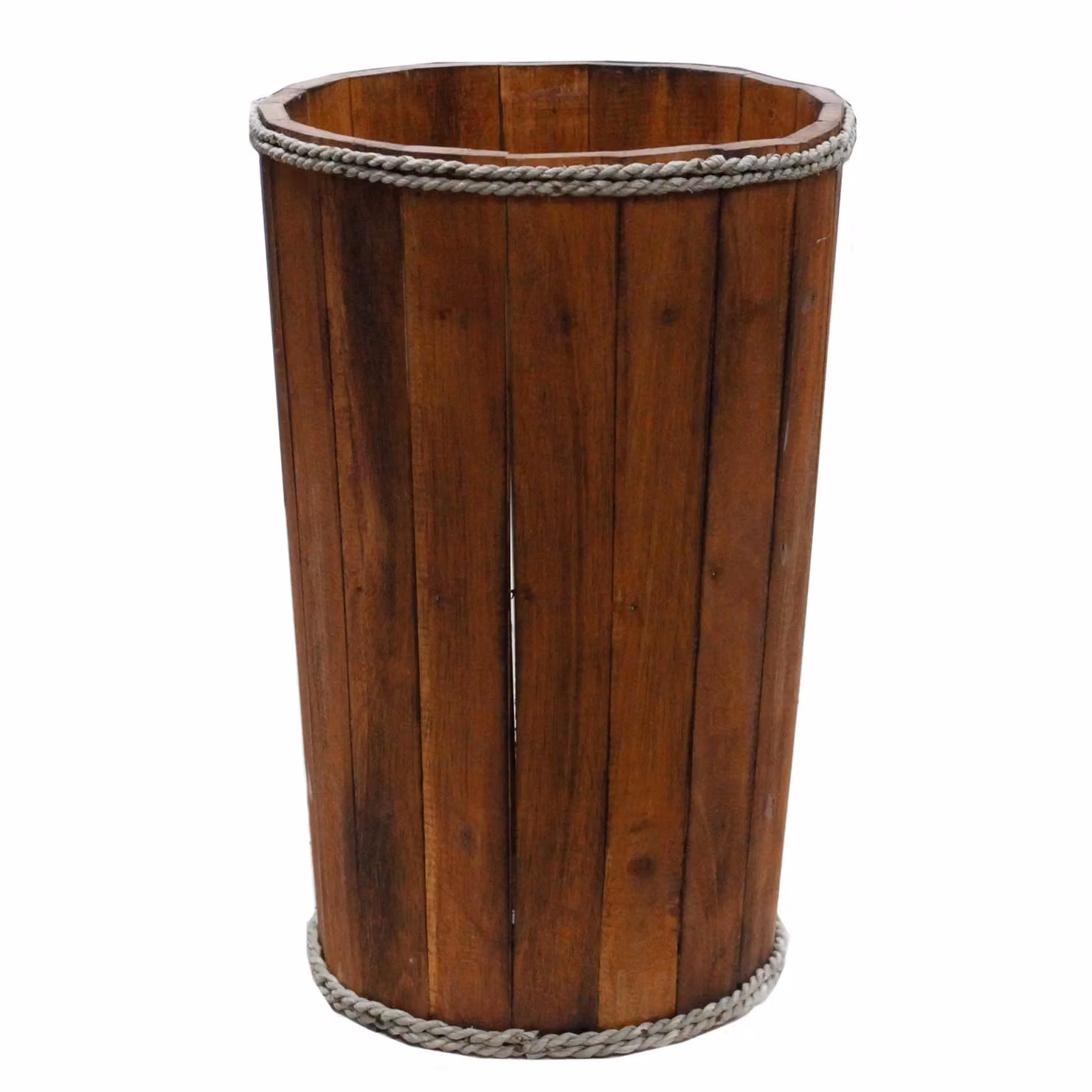 KDMD Large Nautical Brown Wood Display Tub, W: 45 cm, D: 32 cm, H: 32 cm – 2