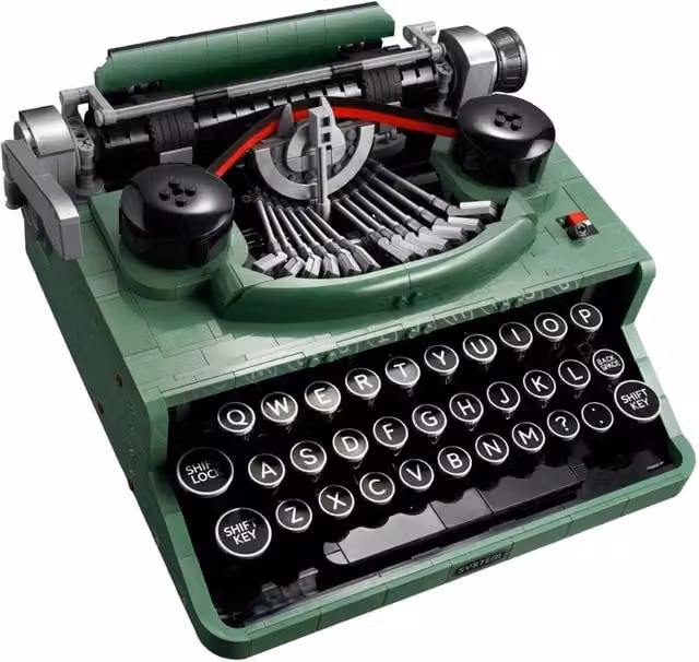 Lego Ideas Typewriter 21327 Green Creative Building Set